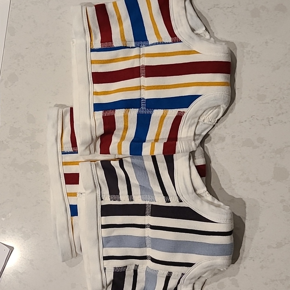 NEW Hanna Anderson XS Kids Striped Underwear - Set Of 3